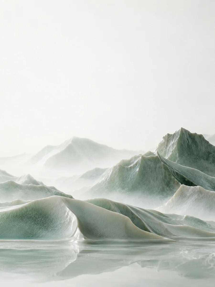 Celadon landscape visual study